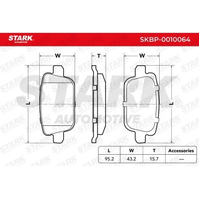 Brake Pads Set Stark SKBP-0010064 SKBP-0010064 - photo 2