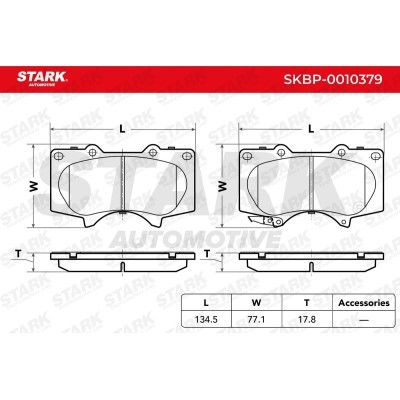 Brake Pads Set Stark SKBP-0010379 SKBP-0010379 - photo 3