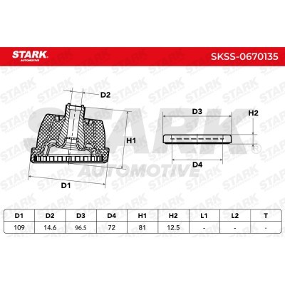 Strut Support Bearing Front Stark SKSS-0670135 SKSS-0670135 - photo 3