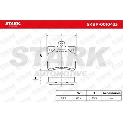 Brake Pads Set Stark SKBP-0010433 SKBP-0010433 - photo 3