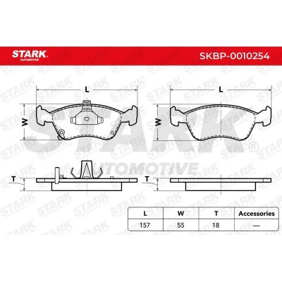 Brake Pads Set Stark SKBP-0010254 SKBP-0010254 - photo 3