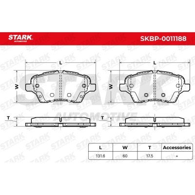 Brake Pads Set Stark SKBP-0011188 SKBP-0011188 - photo 7