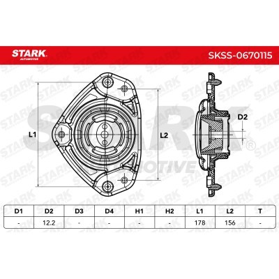 Strut Support Bearing Front Stark SKSS-0670115 SKSS-0670115 - photo 7
