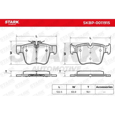 Brake Pads Set Stark SKBP-0011915 SKBP-0011915 - photo 5