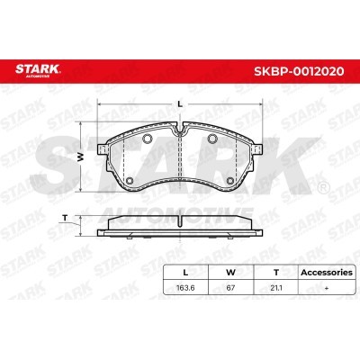 Brake Pads Set Stark SKBP-0012020 SKBP-0012020 - photo 6