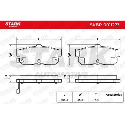 Brake Pads Set Stark SKBP-0011273 SKBP-0011273 - photo 7