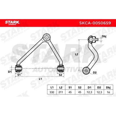 Control Arm Stark SKCA-0050659 SKCA-0050659 - photo 3