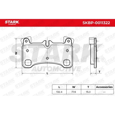 Brake Pads Set Stark SKBP-0011322 SKBP-0011322 - photo 6