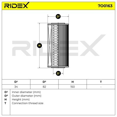 Oil Filter RIDEX 7O0163 7O0163 - photo 6