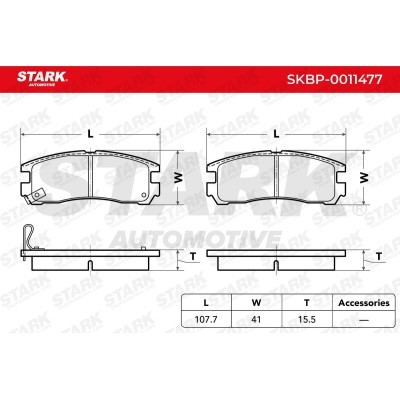 Brake Pads Set Stark SKBP-0011477 SKBP-0011477 - photo 6