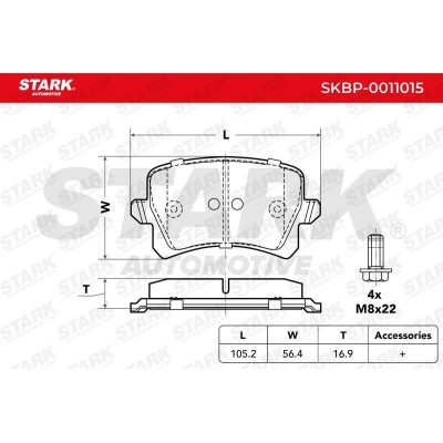 Brake Pads Set Stark SKBP-0011015 SKBP-0011015 - photo 2