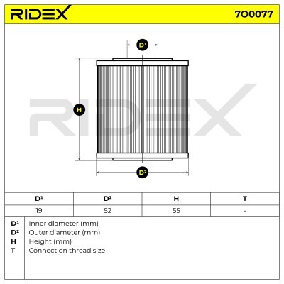 Oil Filter RIDEX 7O0077 7O0077 - photo 7