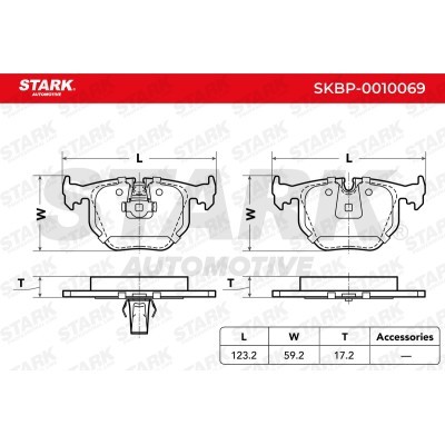 Brake Pads Set Stark SKBP-0010069 SKBP-0010069 - photo 2