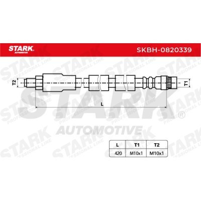 Brake Hose Stark SKBH-0820339 SKBH-0820339 - photo 4