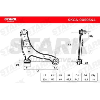 Control Arm Stark SKCA-0050344 SKCA-0050344 - photo 3