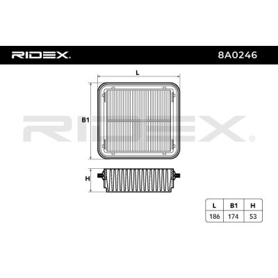 Air Filter RIDEX 8A0246 8A0246 - photo 6