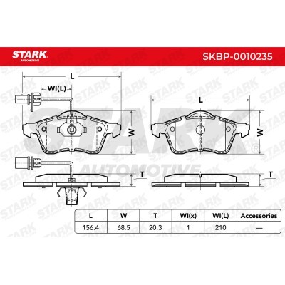 Brake Pads Set Stark SKBP-0010235 SKBP-0010235 - photo 6