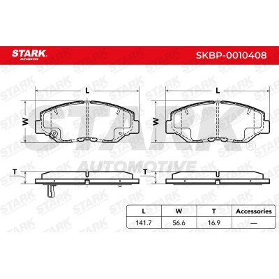 Brake Pads Set Stark SKBP-0010408 SKBP-0010408 - photo 3