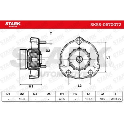 Strut Support Bearing Front Stark SKSS-0670072 SKSS-0670072 - photo 6