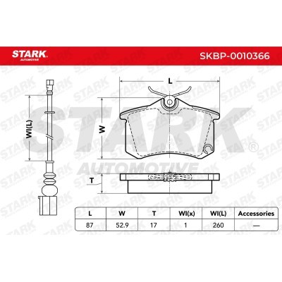Brake Pads Set Stark SKBP-0010366 SKBP-0010366 - photo 3