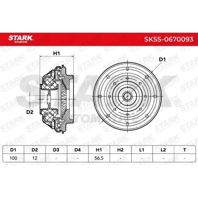 Strut Support Bearing Front Stark SKSS-0670093 SKSS-0670093 - photo 8