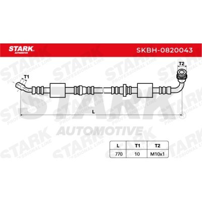 Brake Hose Stark SKBH-0820043 SKBH-0820043 - photo 4