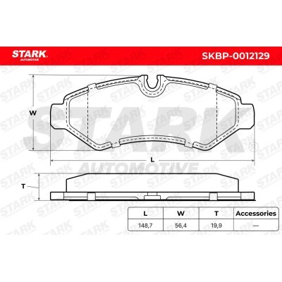 Brake Pads Set Stark SKBP-0012129 SKBP-0012129 - photo 6