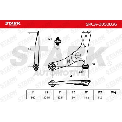 Control Arm Stark SKCA-0050836 SKCA-0050836 - photo 5