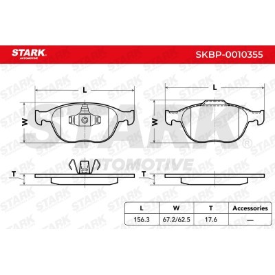 Brake Pads Set Stark SKBP-0010355 SKBP-0010355 - photo 4