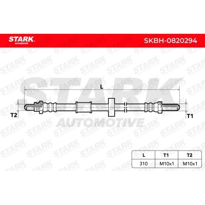 Brake Hose Stark SKBH-0820294 SKBH-0820294 - photo 3