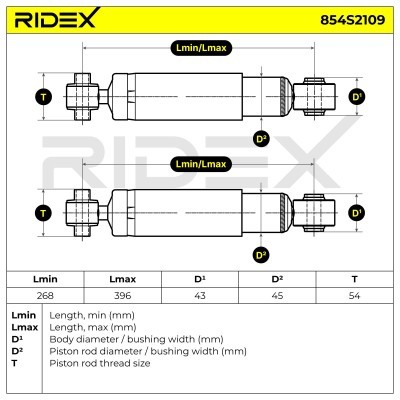 Shock Absorber RIDEX 854S2109 854S2109 - photo 4