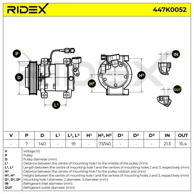 Compressor, Air Conditioning NISSAN Pathfinder III 447K0052 - photo 5