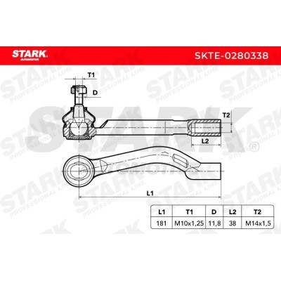 Tie Rod End Stark SKTE-0280338 SKTE-0280338 - photo 5