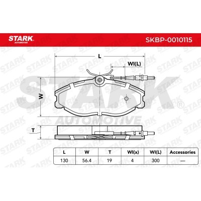 Brake Pads Set Stark SKBP-0010115 SKBP-0010115 - photo 3