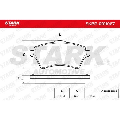 Brake Pads Set Stark SKBP-0011067 SKBP-0011067 - photo 3
