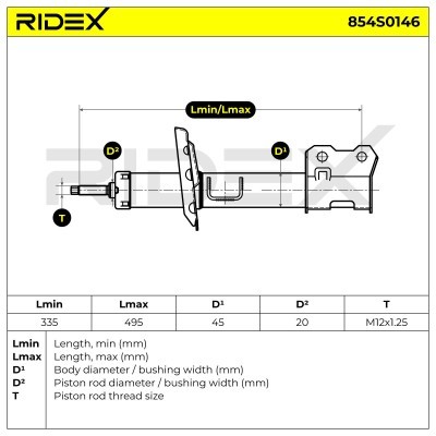 Shock Absorber RIDEX 854S0146 854S0146 - photo 9