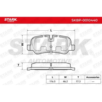 Brake Pads Set Stark SKBP-0010440 SKBP-0010440 - photo 3