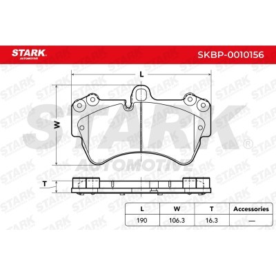 Brake Pads Set Stark SKBP-0010156 SKBP-0010156 - photo 3