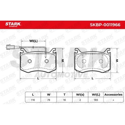 Brake Pads Set Stark SKBP-0011966 SKBP-0011966 - photo 5