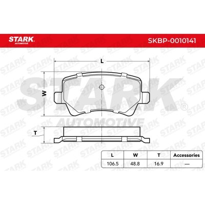 Brake Pads Set Stark SKBP-0010141 SKBP-0010141 - photo 2