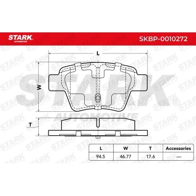 Brake Pads Set Stark SKBP-0010272 SKBP-0010272 - photo 3