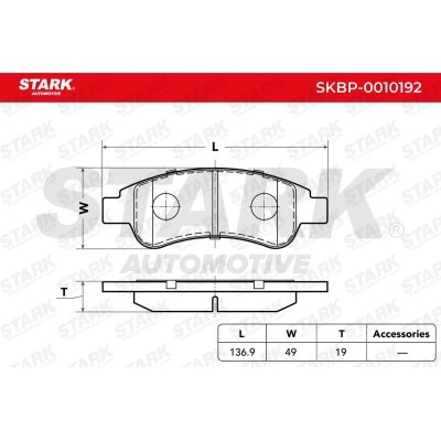 Brake Pads Set Stark SKBP-0010192 SKBP-0010192 - photo 2