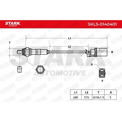 Lambda (Oxygen) Sensor Stark SKLS-0140401 SKLS-0140401 - photo 6
