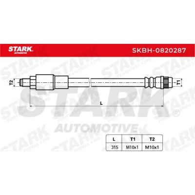 Brake Hose Stark SKBH-0820287 SKBH-0820287 - photo 3
