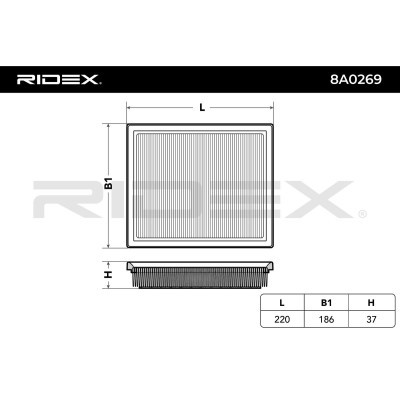 Air Filter RIDEX 8A0269 8A0269 - photo 3