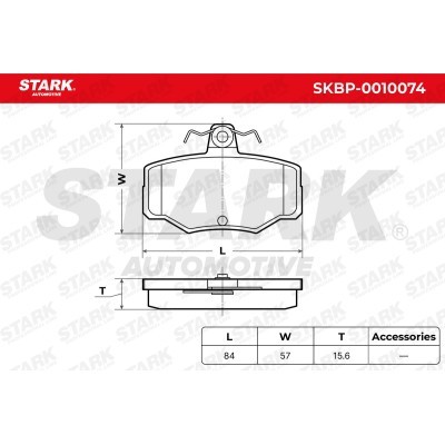 Brake Pads Set Stark SKBP-0010074 SKBP-0010074 - photo 6