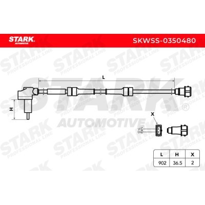 ABS Sensor Stark SKWSS-0350480 SKWSS-0350480 - photo 3