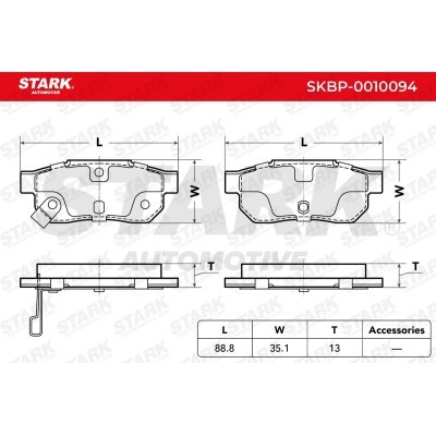 Brake Pads Set Stark SKBP-0010094 SKBP-0010094 - photo 7