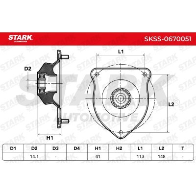 Strut Support Bearing Front Stark SKSS-0670051 SKSS-0670051 - photo 6