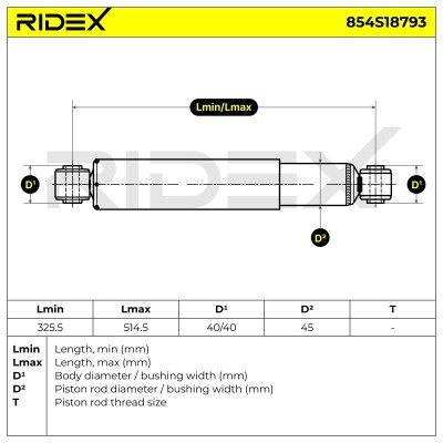 Shock Absorber RIDEX 854S18793 854S18793 - photo 6
